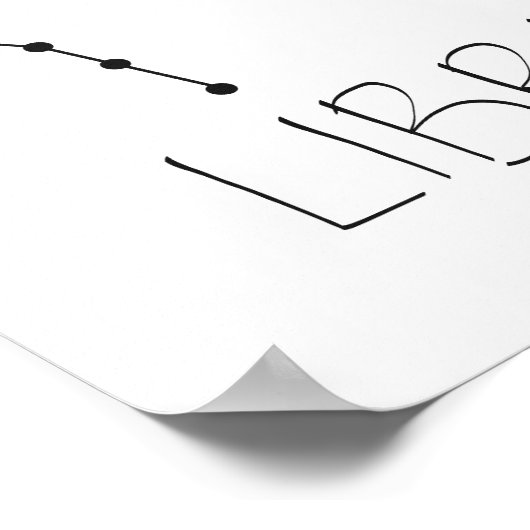 Weegschaal Poster (Hoek)