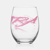 Weegschaal-reflectie Wijnglas Zonder Voet (Achterkant)