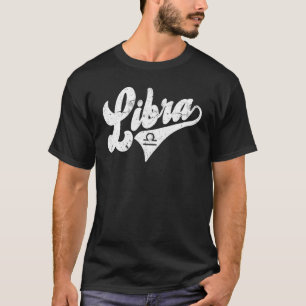 Weegschaal Retro Sterrenbeeld u2013 Astrologie u20 T-shirt