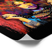  Weegschaal retrozwarte vrouwen Poster (Hoek)