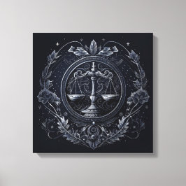 Weegschaal-september 23-Oktober 22 de Druk van het Canvas Afdruk