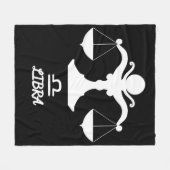 Weegschaal Silhouet Fleece Deken (Voorkant (Horizontaal))