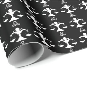 Weegschaal Silhouet Wrapping Papier