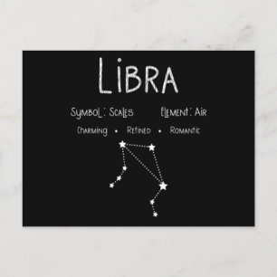 Weegschaal Sterrenbeeld Constellatie Astrologie Ca Briefkaart