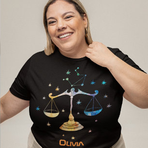 Weegschaal Sterrenbeeld Dierenriem Waterverf Sterr T-shirt