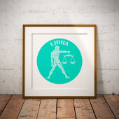 Weegschaal, sterrenbeeld, horoscoop, astrologie folie afdrukken