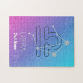 Weegschaal Sterrenbeeld Horoscoop Sterrenbeeld Con Legpuzzel (Horizontaal)