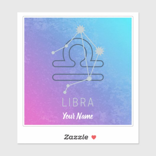 Weegschaal Sterrenbeeld Horoscoop Sterrenbeeld Con Sticker (Vel)