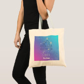 Weegschaal Sterrenbeeld Horoscoop Sterrenbeeld Con Tote Bag (Voorkant (product))