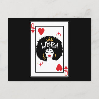 Weegschaal Sterrenbeeld Melanine Zwarte Koningin v Briefkaart
