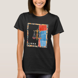 Weegschaal sterrenbeeld mozaïek - harmonie en bala t-shirt