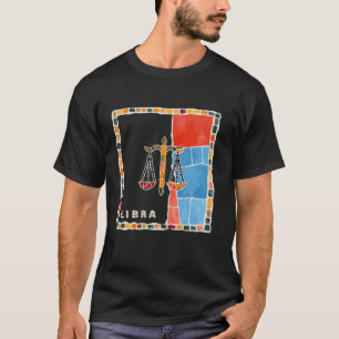 Weegschaal sterrenbeeld mozaïek - harmonie en bala t-shirt