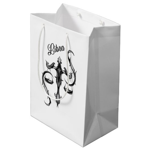 Weegschaal Sterrenbeeld Symbool Medium Cadeauzakje (Achterkant Gekanteld)