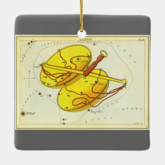 Weegschaal  sterrenbeeld Urania's Mirror Keramisch Ornament (Achterkant)