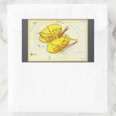 Weegschaal  sterrenbeeld Urania's Mirror Rechthoekige Sticker (Tas)