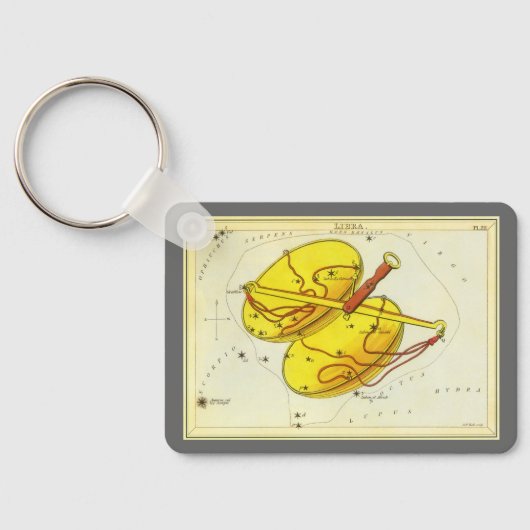 Weegschaal  sterrenbeeld Urania's Mirror Sleutelhanger (Achterkant)