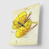 Weegschaal  sterrenbeeld Urania's Mirror Vierkante Klok (Hoek)