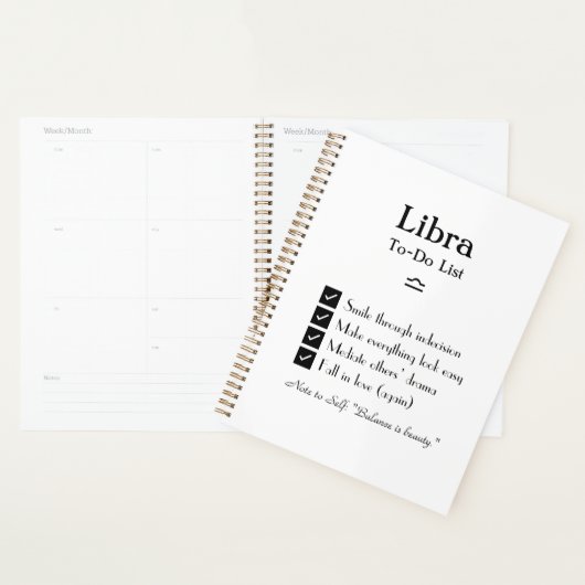 Weegschaal – takenlijst planner (Display)