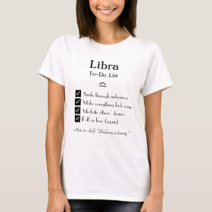 Weegschaal – takenlijst t-shirt