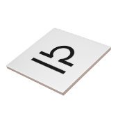 Weegschaal Tegeltje (Zijkant)