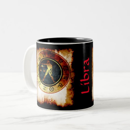 Weegschaal Tweekleurige Koffiemok (Voorkant links)