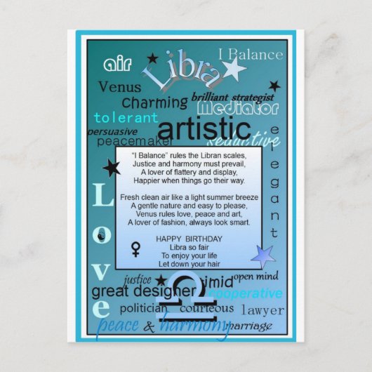 WEEGSCHAAL VERJAARDAG BRIEFKAART (Voorkant)