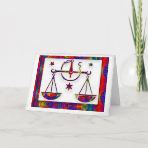 Weegschaal Verjaardagskaart Kaart