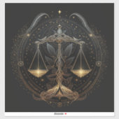 Weegschaal Vinyl Sticker (Vel)