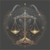 Weegschaal Vinyl Sticker (Voorkant)