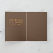 Weegschaal Vrouw Verjaardag Kaart (Binnen)