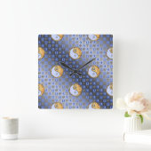 Weegschaal & Vuur Konijn Vierkante Klok (Huis)