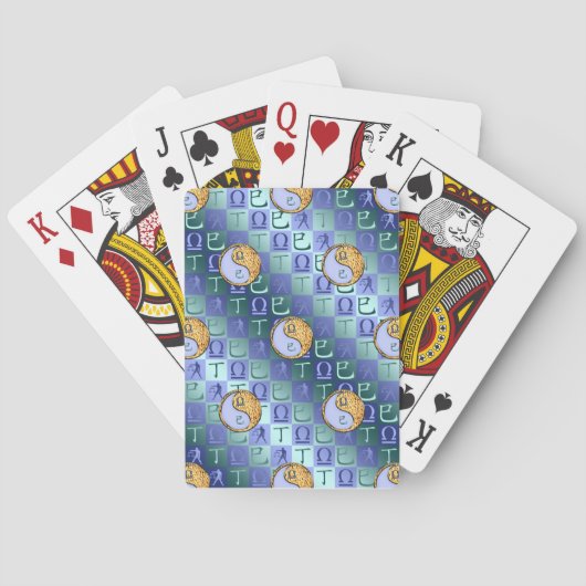 Weegschaal & Vuur Slang Pokerkaarten (Achterkant)