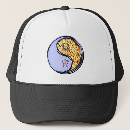 Weegschaal & Vuur Tijger Trucker Pet (Voorkant)