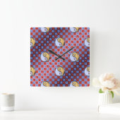 Weegschaal & Vuur Tijger Vierkante Klok (Huis)