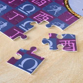 Weegschaal & Vuurhaan Legpuzzel (Zijkant)