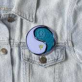 Weegschaal & Water Aap Ronde Button 7,6 Cm (In situ)