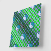 Weegschaal & Water Geit Vierkante Klok (Hoek)