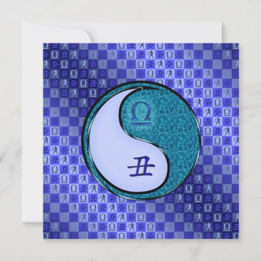 Weegschaal & Water Os Kaart (Voorkant)