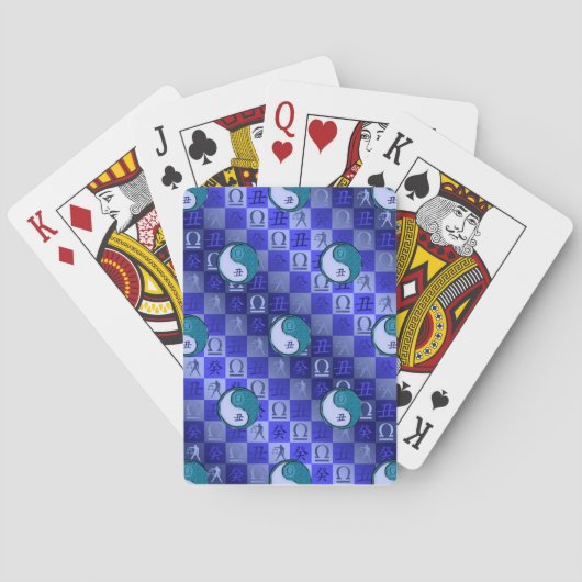 Weegschaal & Water Os Pokerkaarten (Achterkant)