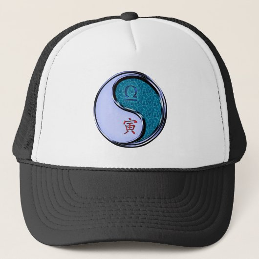 Weegschaal & Water Tijger Trucker Pet (Voorkant)