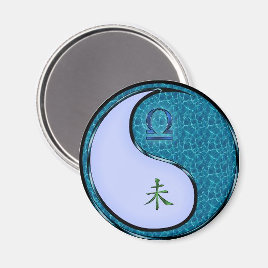 Weegschaal & Watergeit Magneet (Voorkant / Achterkant)