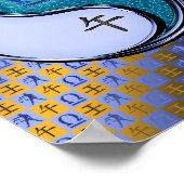 Weegschaal & Waterpaard Poster (Hoek)