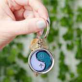 Weegschaal & Waterpaard Sleutelhanger (Hand)