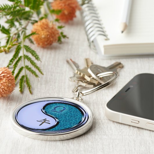 Weegschaal & Waterpaard Sleutelhanger (Zijkant)