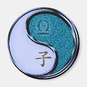 Weegschaal & Waterrat Magneet (Voorkant)