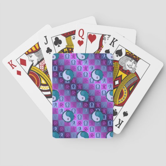 Weegschaal & Waterzwijn Pokerkaarten (Achterkant)