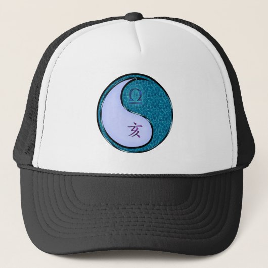 Weegschaal & Waterzwijn Trucker Pet (Voorkant)