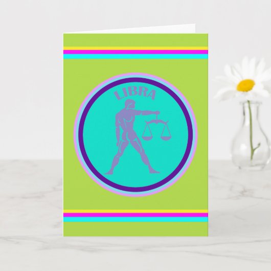 Weegschaal wenskaart kaart (Kleine Plant)