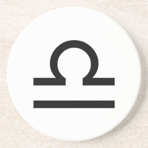 Weegschaal Zandsteen Onderzetter