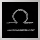 Weegschaal. Zodiac Astrological Sign. Poster (Voorkant)
